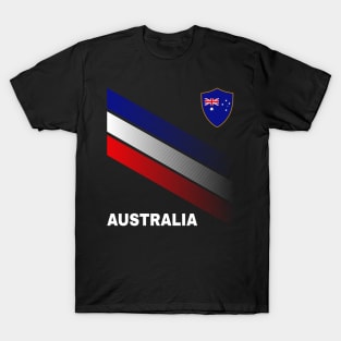 Vintage Australia Sunflower Flag Australia Soccer Lover T-Shirt